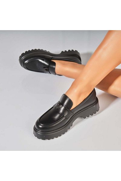 Joana Women's casual shoes in black eco-leather Renny
