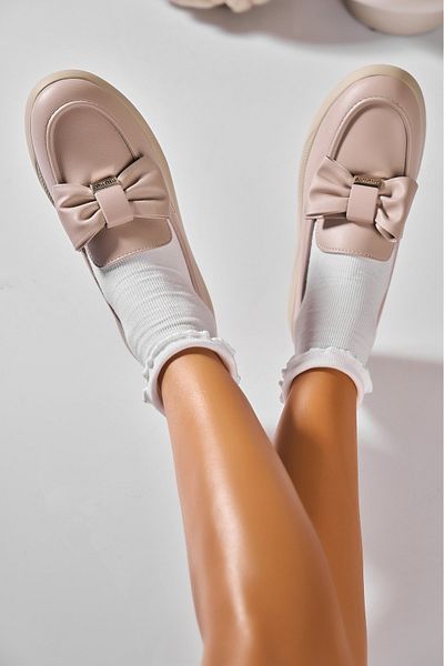 Joana Women's casual shoes Nude made of Nahlia Eco-leather