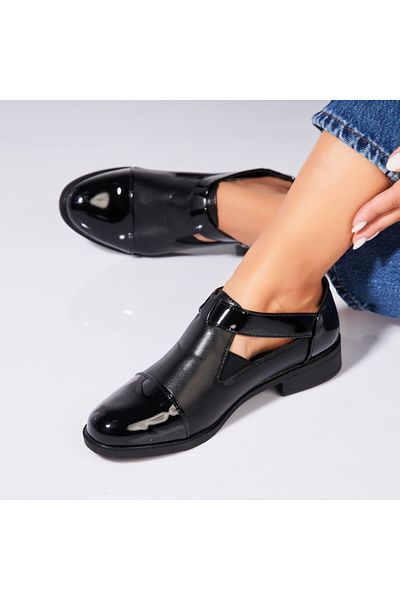 Joana Women's Casual Shoes Black Made of Ecological Leather Arley