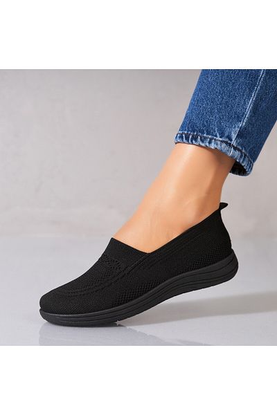 Joana Women's casual shoes in black Kisa fabric