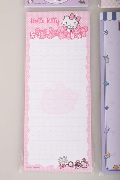 kuromi Licensed Kuromi and Hello Kitty Bekonet Notes Block-Note 2 Sets 9X22 См