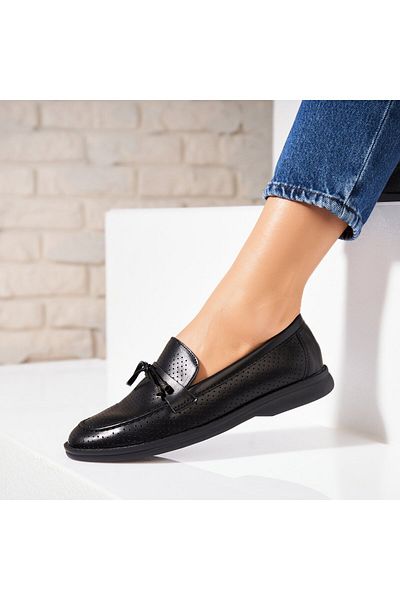 Joana Women's casual shoes in black eco-leather Bayne