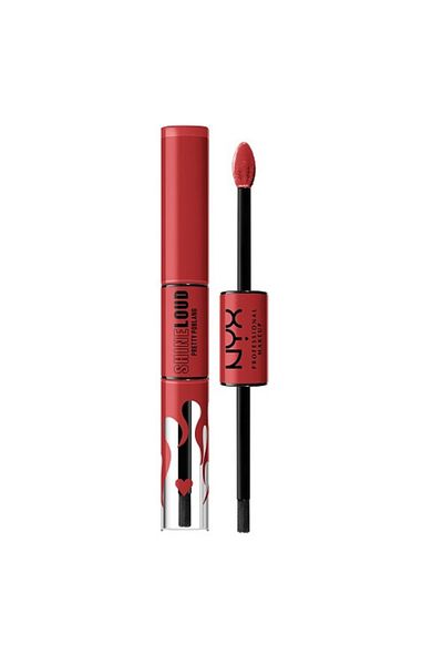 NYX Professional Makeup Tekutý rtěnka na obličej, NYX, Shine Loud, odstín 33 Pretty Poblano, 3,4 ml