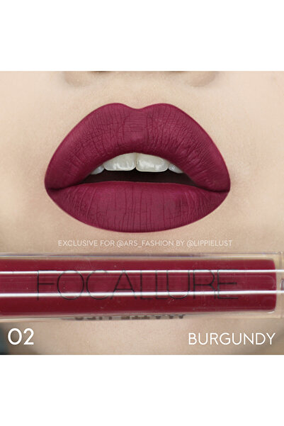 Focallure Matný tekutý rúž Focallure v odtieni 02 Burgundy