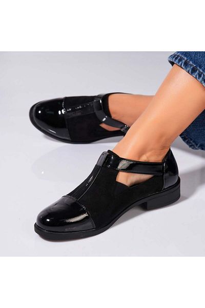 Joana Women's casual shoes in black eco-leather Lenya2