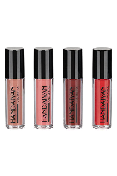 Handaiyan Set machiaj 4 rujuri de buze Liquid Lipstick, 02