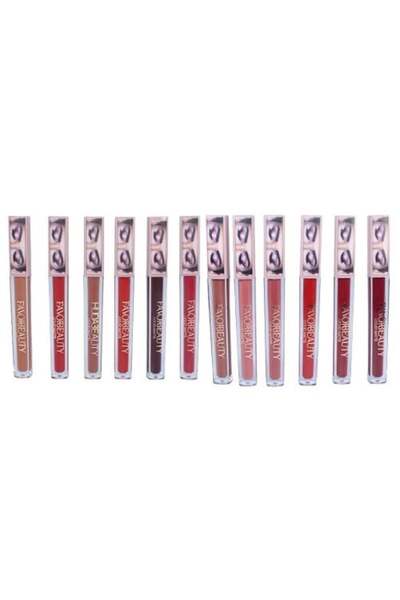 FAVOR BEAUTY Комплект червила, Favor Beauty, 12 цвята, матови