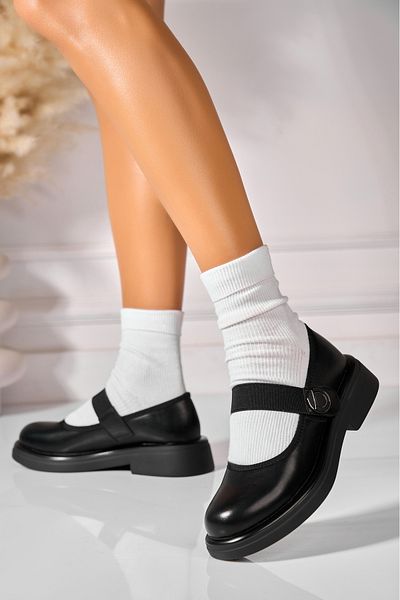 Joana Women's casual shoes in black eco-leather Janica