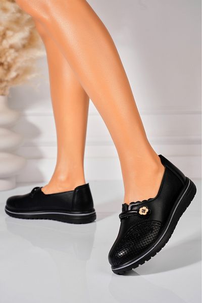 Joana Women's Casual Black Shoes Made of Organic Leather Julena
