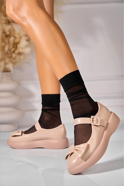 Joana Women's casual shoes Nude made of Dyanni ecological leather