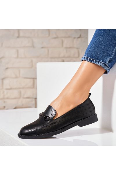 Joana Women's casual shoes in black, made of Smera ecological leather