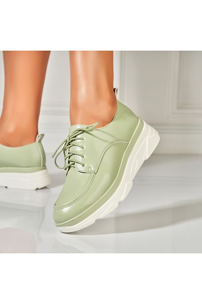 Joana Women's casual shoes Green made of ecological leather Sione