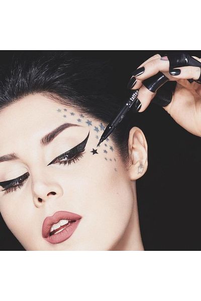 Kat Von D Tus de ochi rezistent, Kat Von D, Tetovací vložka, Vodotěsná, Trooper Black