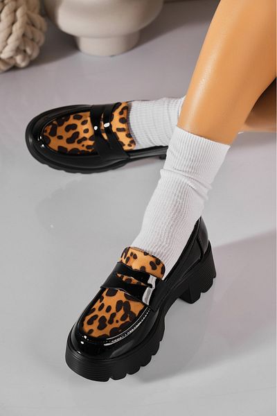 Joana Women's Casual Black Shoes Made of Ecological Patent Leather Julene