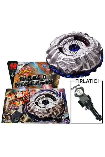 RAPIDITY Beyblade Bb120 Prototype Nemesis Metal Fusion 4D System