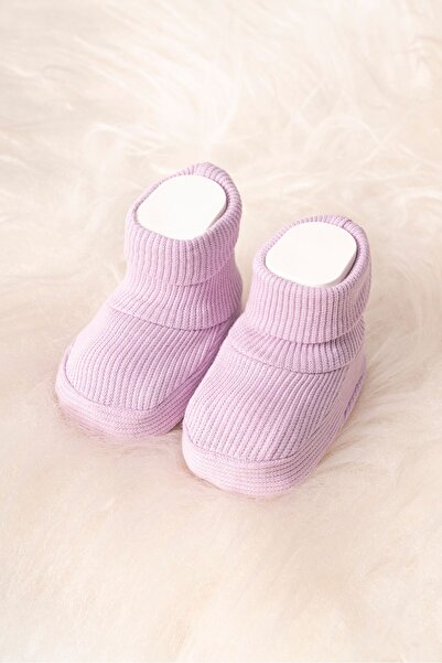 Polpuf Baby Booties Lilac Cotton Baby Booties Home Slippers Newborn