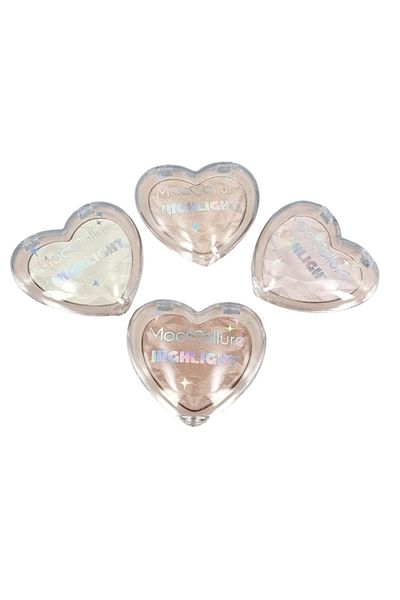 Makeup Rozjasňující prášek, Mocallure, rozjasňující srdce, přírodní, 03, 4,8 g