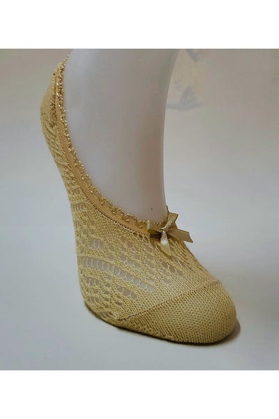 ALYA Women's Mesh Lace 5 Pack Cotton Invisible Ballerina Socks Mixed Color