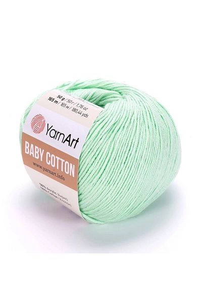 Yarnart Baby Cotton - Baby Hand Knitting νήμα Ανοιχτό Νερό Πράσινο-435