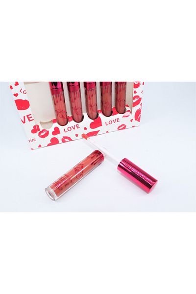Kiss Beauty Σετ 6 rujuri de buze, Kiss Beauty, Matte Liquid Lipstick, B