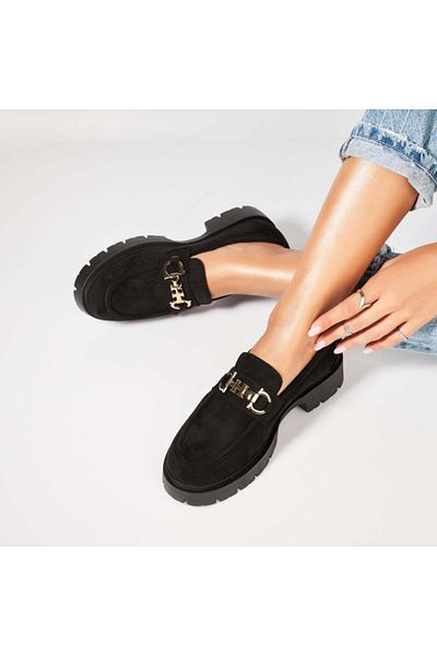 Joana Women's casual shoes in black suede Ruyia
