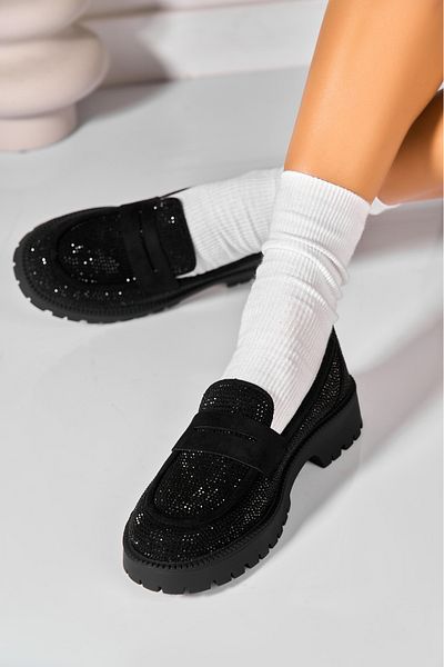 Joana Women's casual shoes in black eco-leather Romelia