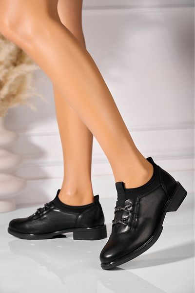Joana Women's casual shoes in black Dalice ecological leather
