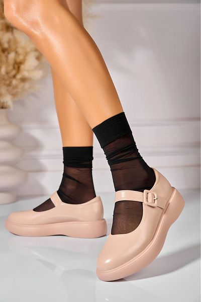 Joana Women's Casual Shoes Nude Made of Corissa Organic Leather