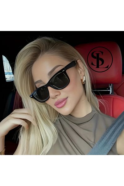 Straight Light Women's Cross Cut Slanted Gloss Case New Sunglasses