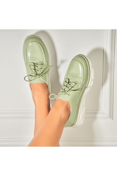 Joana Women's casual shoes Green made of ecological leather Sione