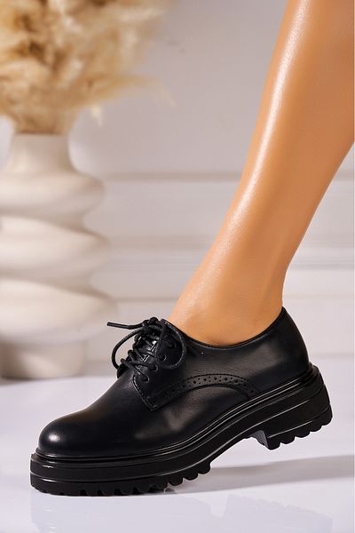 Joana Pantofi dama casual Negri din Piele Ecologica Thelma