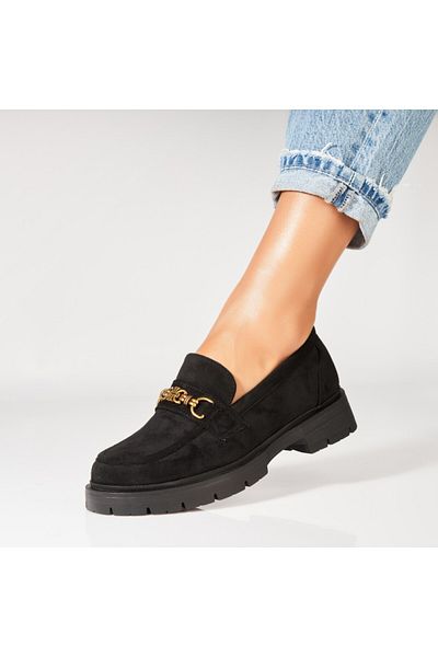 Joana Women's casual shoes in black eco-leather Nandhi2
