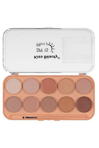 Kiss Beauty Paleta Corectoare Iluminator Si Contur, , Super Cover, 01