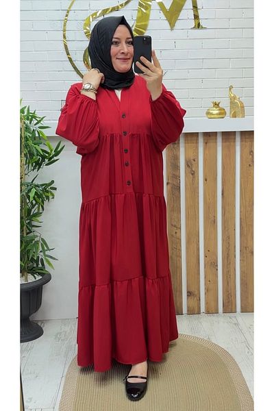 Meryemce Butik Loose Crepe Long Dress