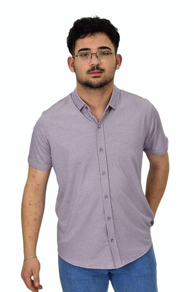 Raymons Ανδρικό πουκάμισο με κουμπιά Mercerized T-shirt 4680 BGL-ST04531