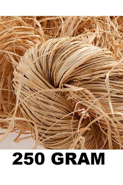 serap çiçekçilik Natural Raffia, Natural Ip, Natural Banana Fiber 250 Gr