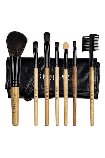 Makeup Set of 7 Fraulein Germany makeup brushes + storage case