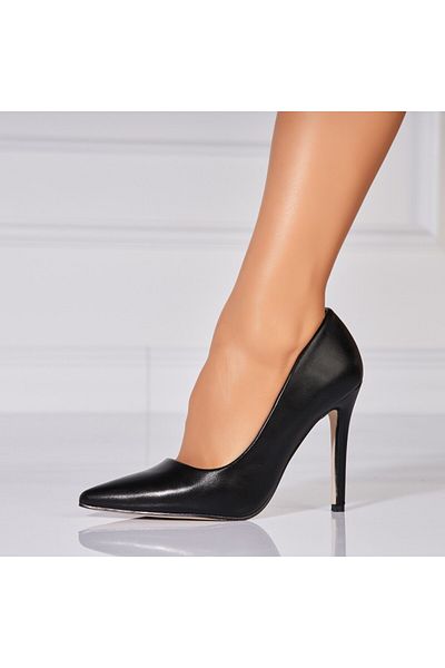 Joana Pantofi dama stiletto Negri din Piele Ecologica Sofia