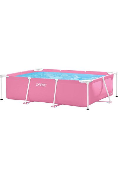 Intex Rectangular Frame Pool by Intex, Pink, Size 220 150 60 cm, Model 28266NP