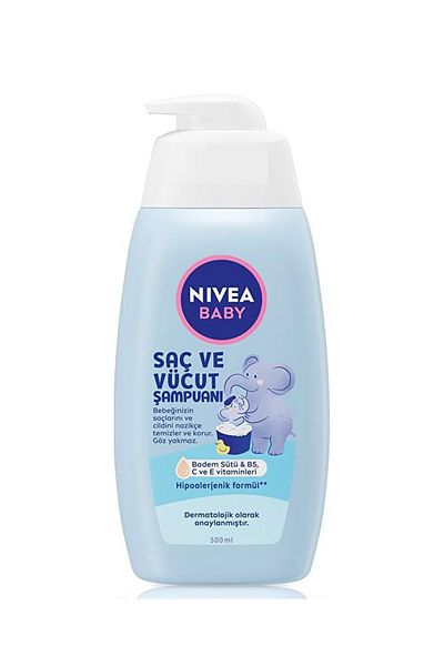NIVEA 500 Ml. Baby Relaxing Paraben-Free Hair and Body Shampoo - Nhrscbkm23022