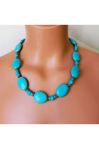 Asteria Elite Turquoise Evil Eye Protection and Healing Necklace Bracelet Set