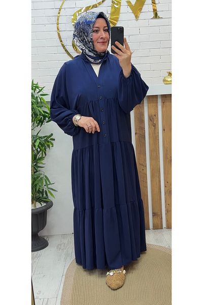 Meryemce Butik Μακρύ φόρεμα casual κρέπα