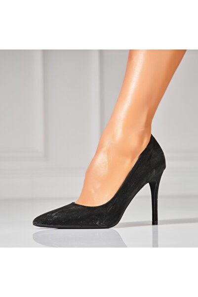 Joana Pantofi dama stiletto Negri din Satin Keylen