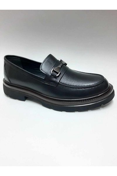 zeybek Men's Shoes - Genuine Leather Sexy Loafers Without Eye Chemistry