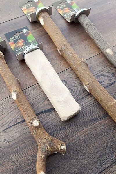 Vixpet Venty 4 Natural Parrot Perches |   Jako, Amazon, Sultan, Monk, Lori, Konur, Senegal - M440