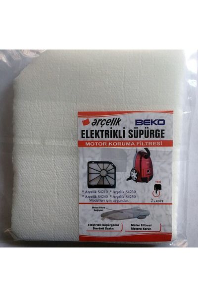 SupurgePlus Arççelik S 4210 4230 4240 4250 Vacuum Cleaner Motor Protection Filter 2 Pack