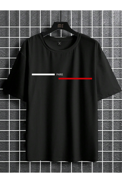 Revasser تي شيرت برقبة دائرية من القطن مقاس كبير مطبوع حسب الطلب للرجال/النسا...