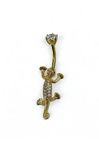 Takayrum Steel Stone Lizard Detailed Belly Piercing