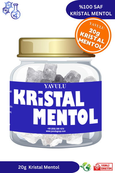 yavulu Kristal Mentıol 20g Hava Temizleyici ve Oda Ferahlatıcı (Nane Ruhu)