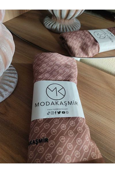 Modakaşmir Mk Pattern Women's Hijab Shawl